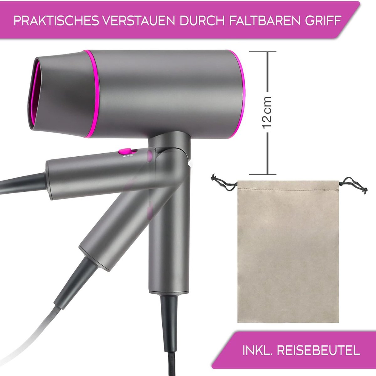 Föhn - Föhn met Diffuser - Haardroger - Föhn met Diffuser voor Krullen - Föhn voor Krullen - Föhn met Diffuser voor Krullen