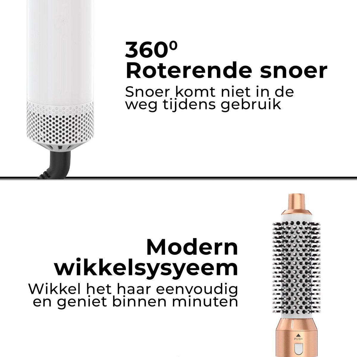 Airstyler krultang 5-in-1 Multistyler - GOUD - Föhn - Haarstyler - Föhnborstel - Haardroger - Krulborstel - Stijlborstel