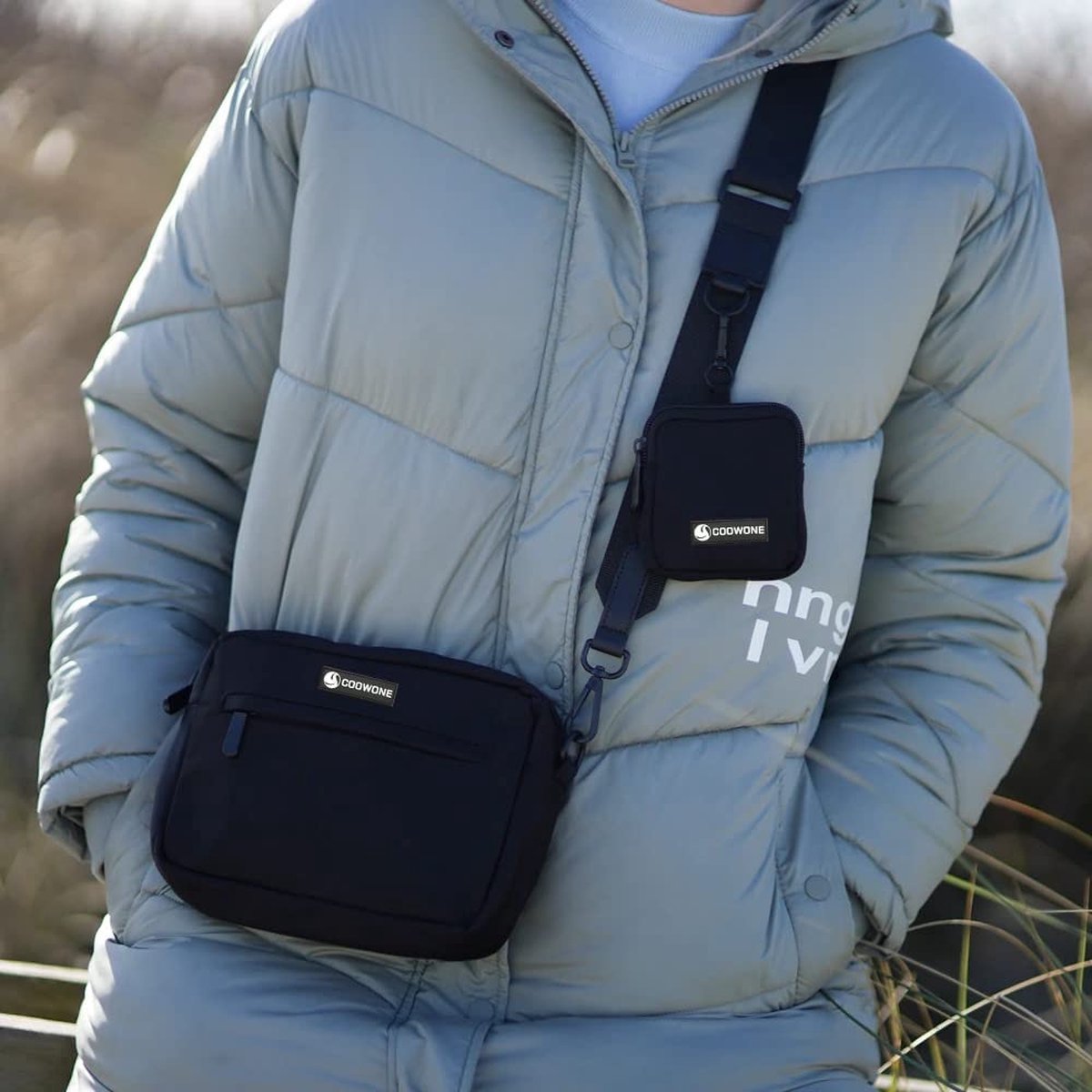 Beloningstas - Hond - Trainen - Trainingszak - Belonen - Handtas - Crossbody tas - Hondensport - Wandelen - Hondensport - Taupe