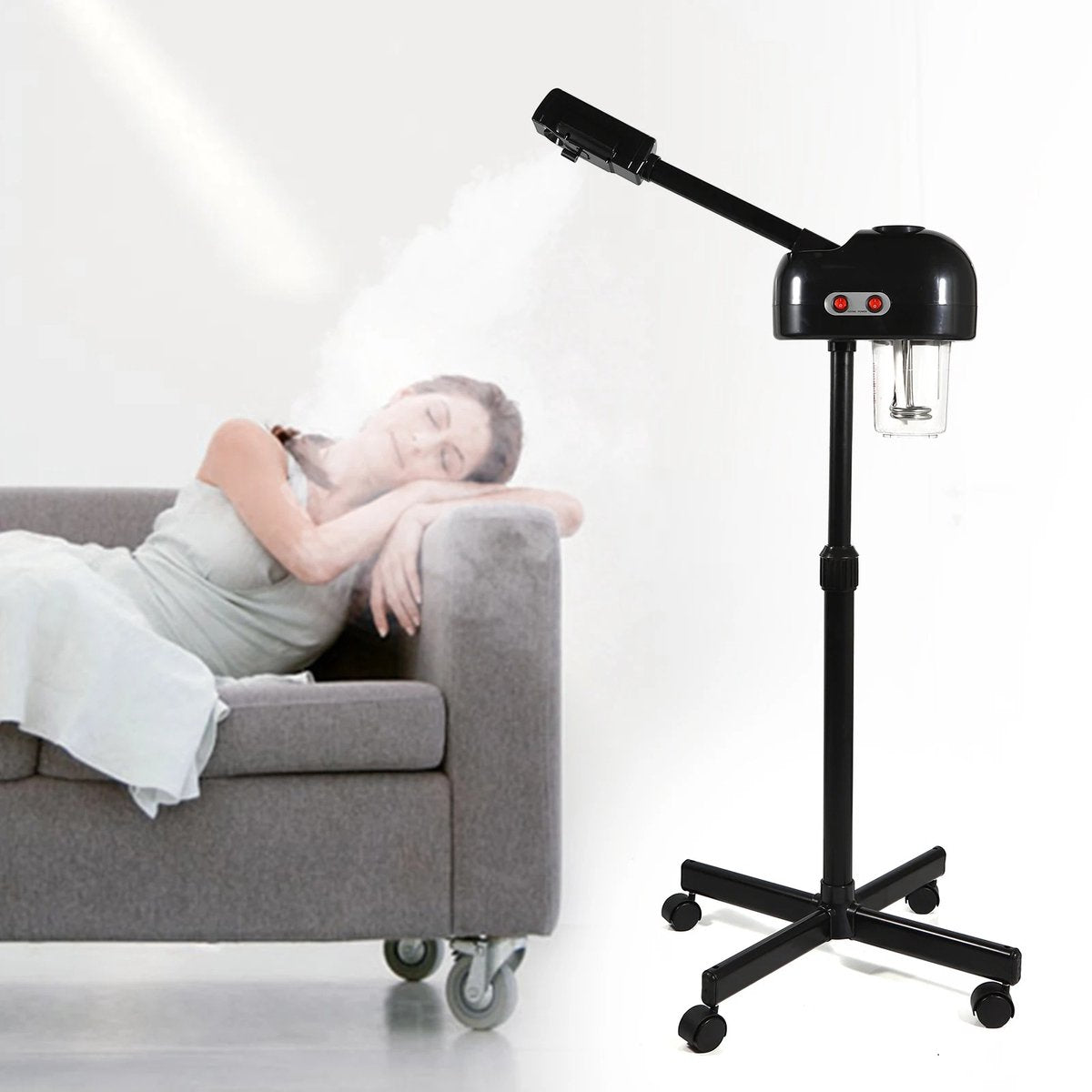 Stoomapparaat - Professionele Stoommachine - Stoommachine voor schoonheidssalon - Zwart - 220v