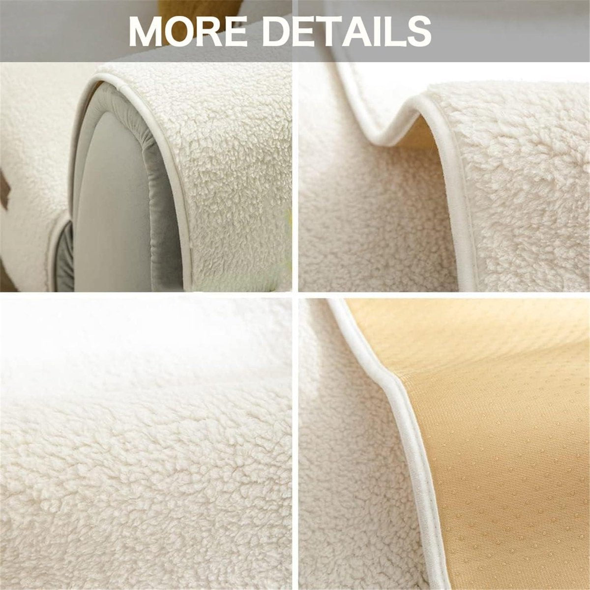 Bankhoes stretch 3 zitsbanken - Sofahoes hoezen - hoekhoes - 1-2-3-4-zitsbank - L-vormige - fluwelen - bankbescherming - antislip - hoes - chaise longue - wasbaar - sectionele bank - Beige - 70 x 180 cm - Rechthoekig