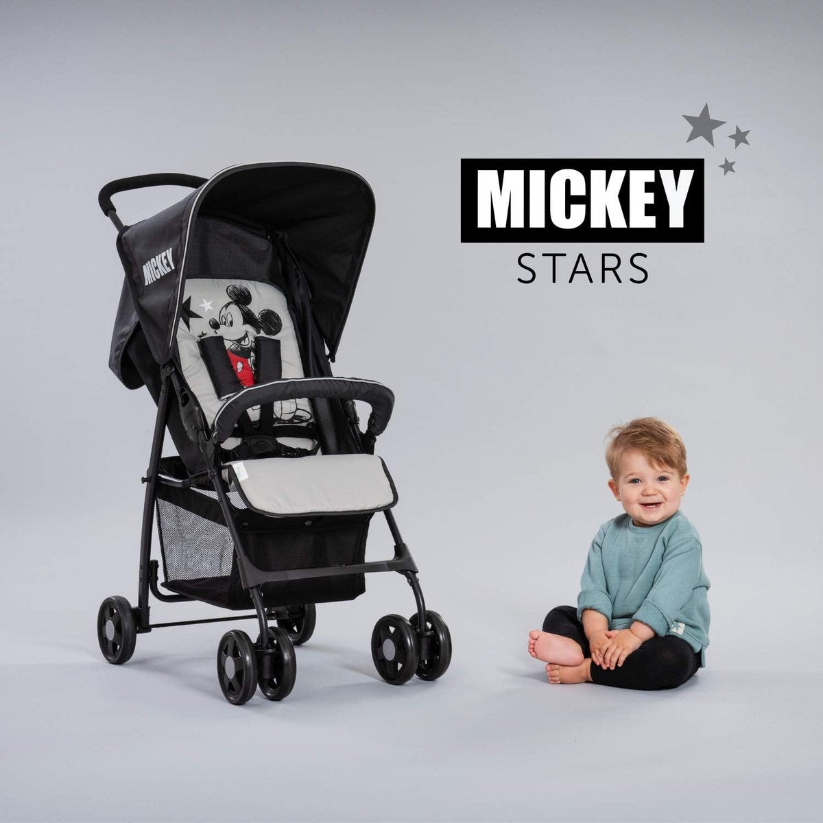 Sport lichtgewicht buggy tot 18 kg met ligstand vanaf de geboorte, gemakkelijk en compact inklapbaar, voorbeugel, grote boodschappenmand - rood