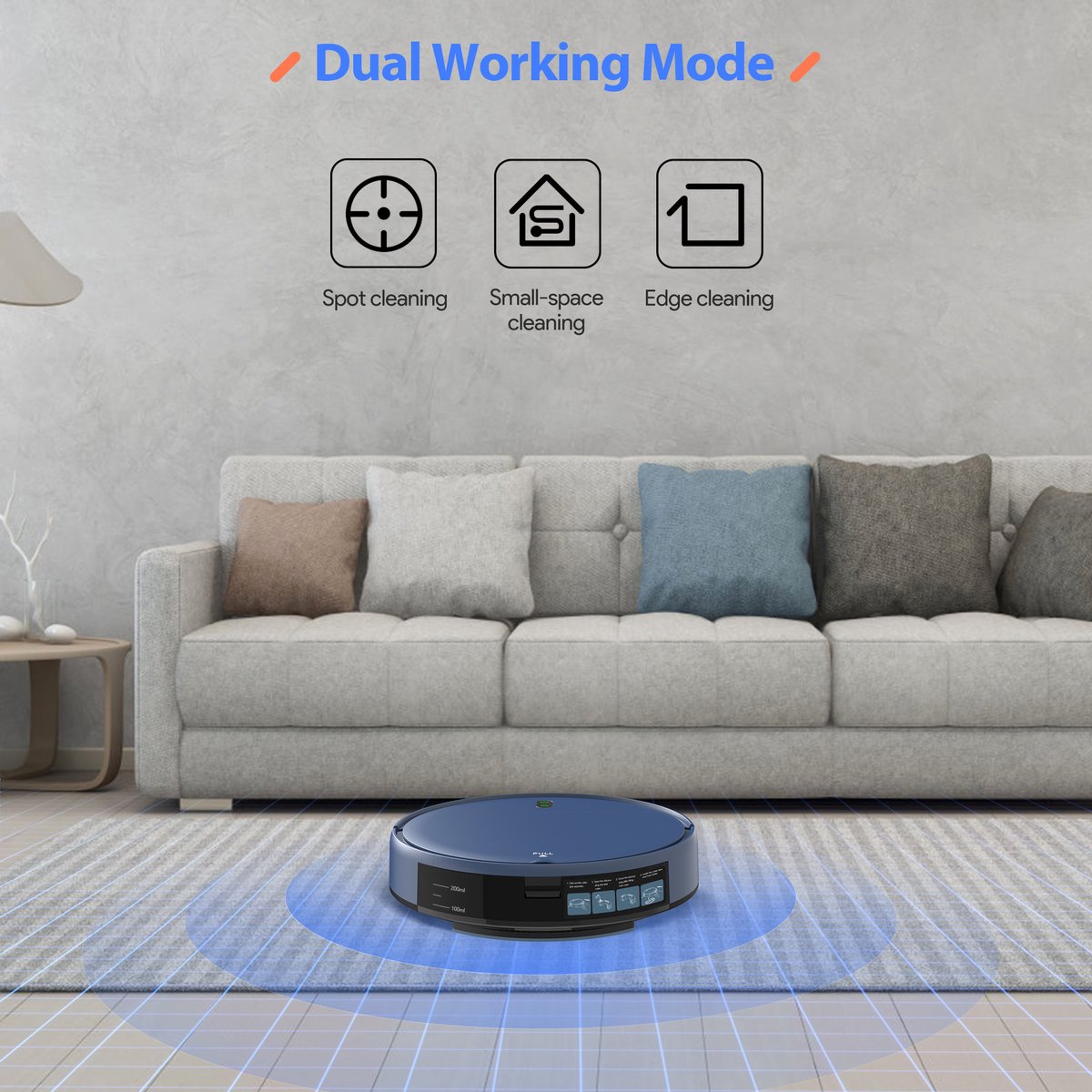 Robotstofzuiger met Dweilfunctie - Met Laadstation - Dweilrobot - Robotstofzuiger - Alexa - Perfect voor huisdieren - Met afstandsbediening en app
