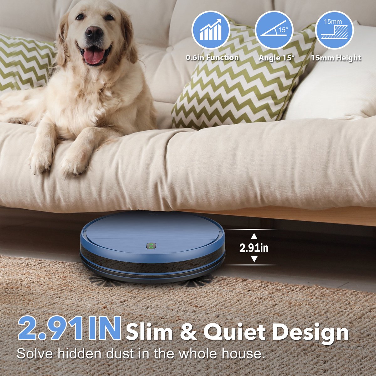 Robotstofzuiger met Dweilfunctie - Met Laadstation - Dweilrobot - Robotstofzuiger - Alexa - Perfect voor huisdieren - Met afstandsbediening en app
