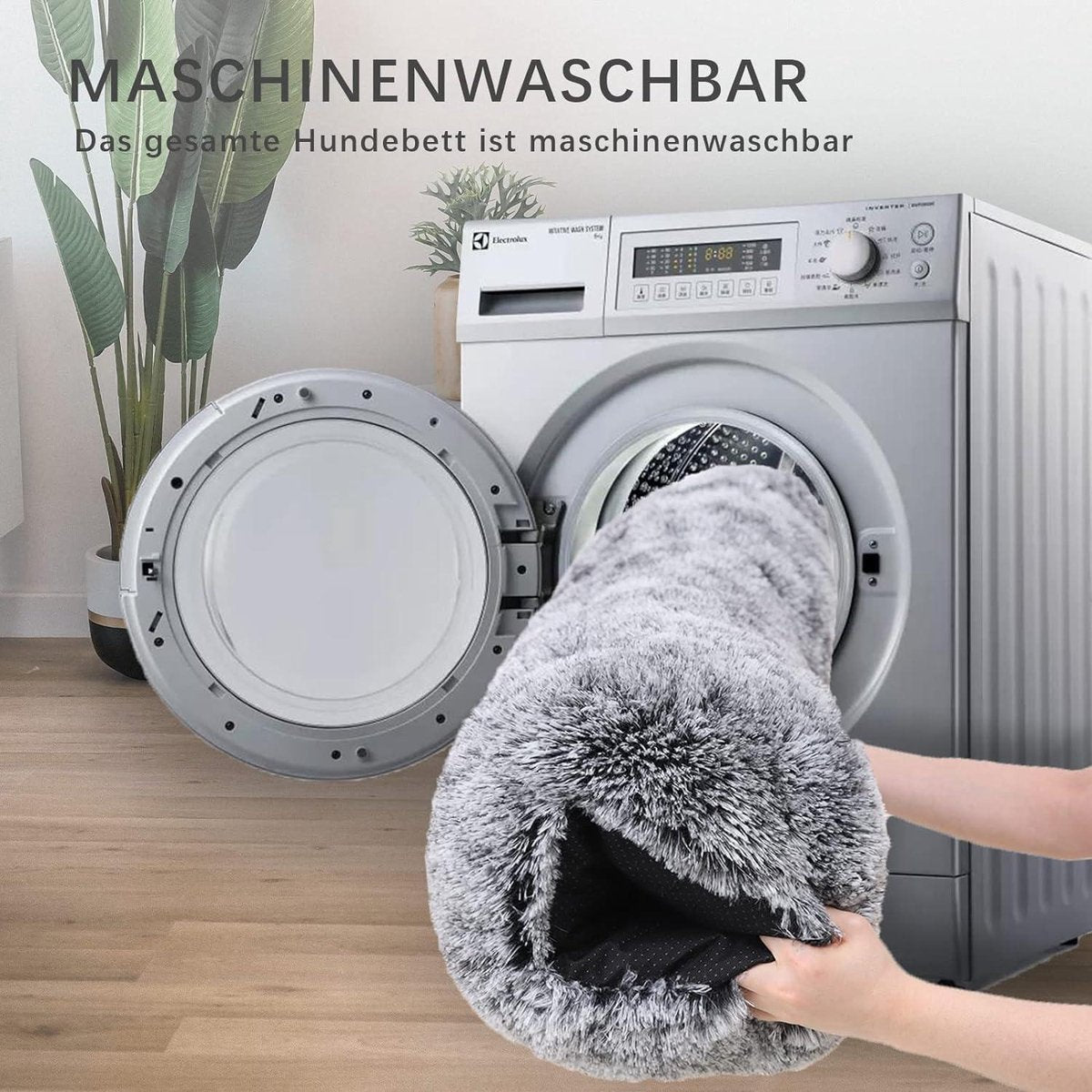 Large Washable Calming Fluffy Anti-Anxiety Dog Crate Mattress - Deluxe Plush Dog Mattress - 90x60cm dog bed pouch