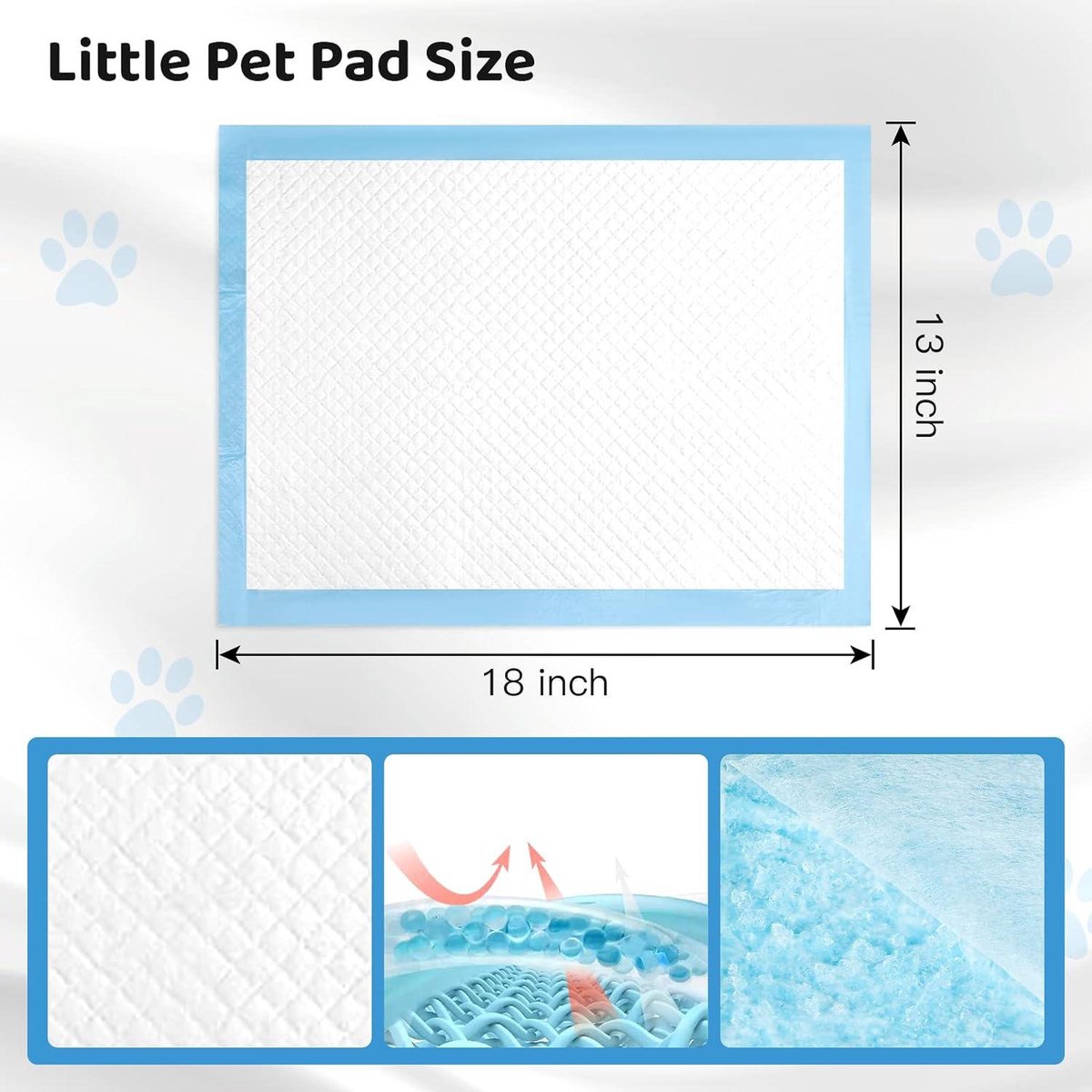 Huisdier Trainingsmatten - 50 Wegwerp Puppy Pads - Super Absorberend - Geurblokkerend - Thuis Trainingsmatten - 56 x 56cm - Verpakking van 100 - Hondentoilet Urine Pads