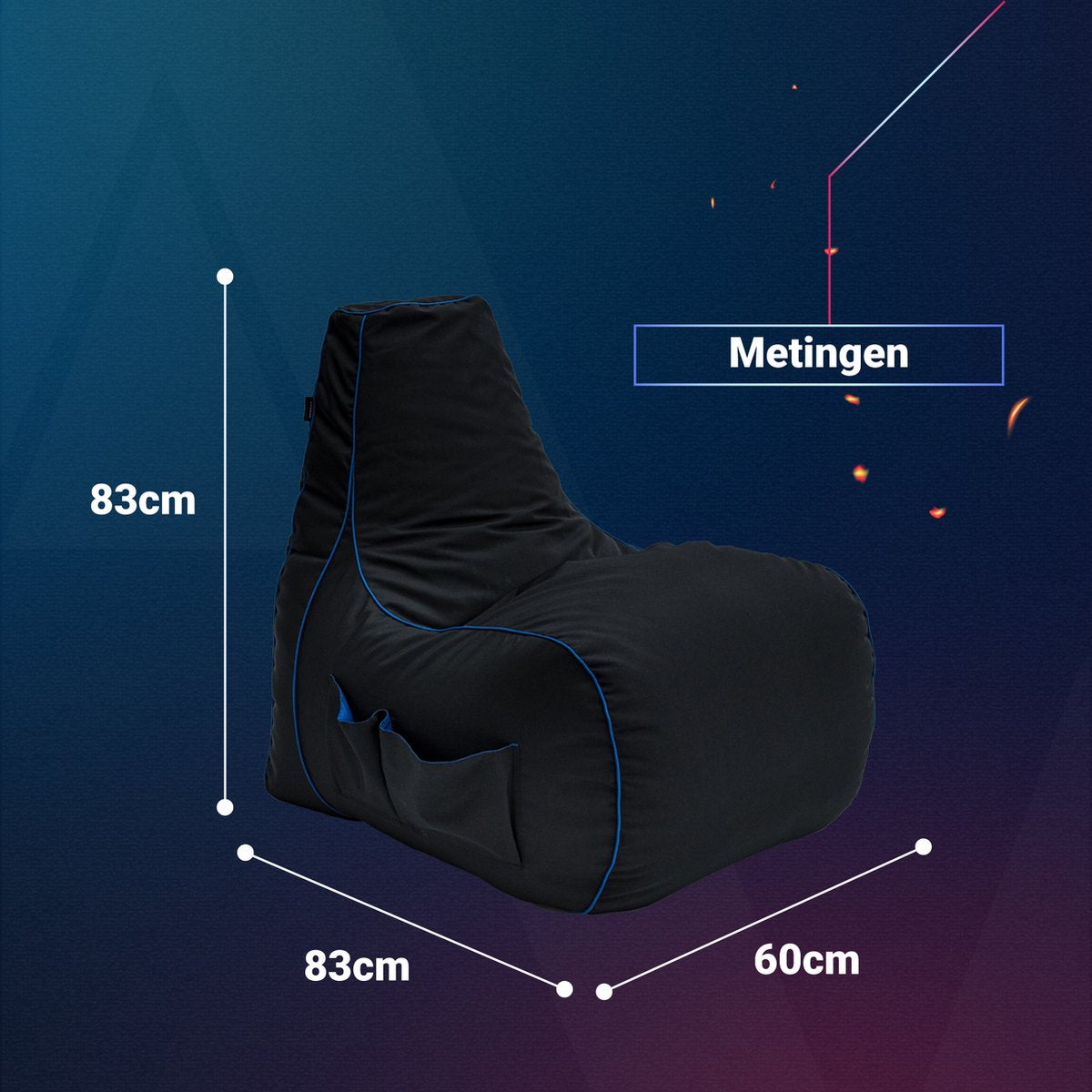 Gaming Zitzak - Woonkamer Zitzak - Zitzakstoel voor Gaming - Zitzak - Gaming Zitzak Volwassenen - Zitzak voor Binnen