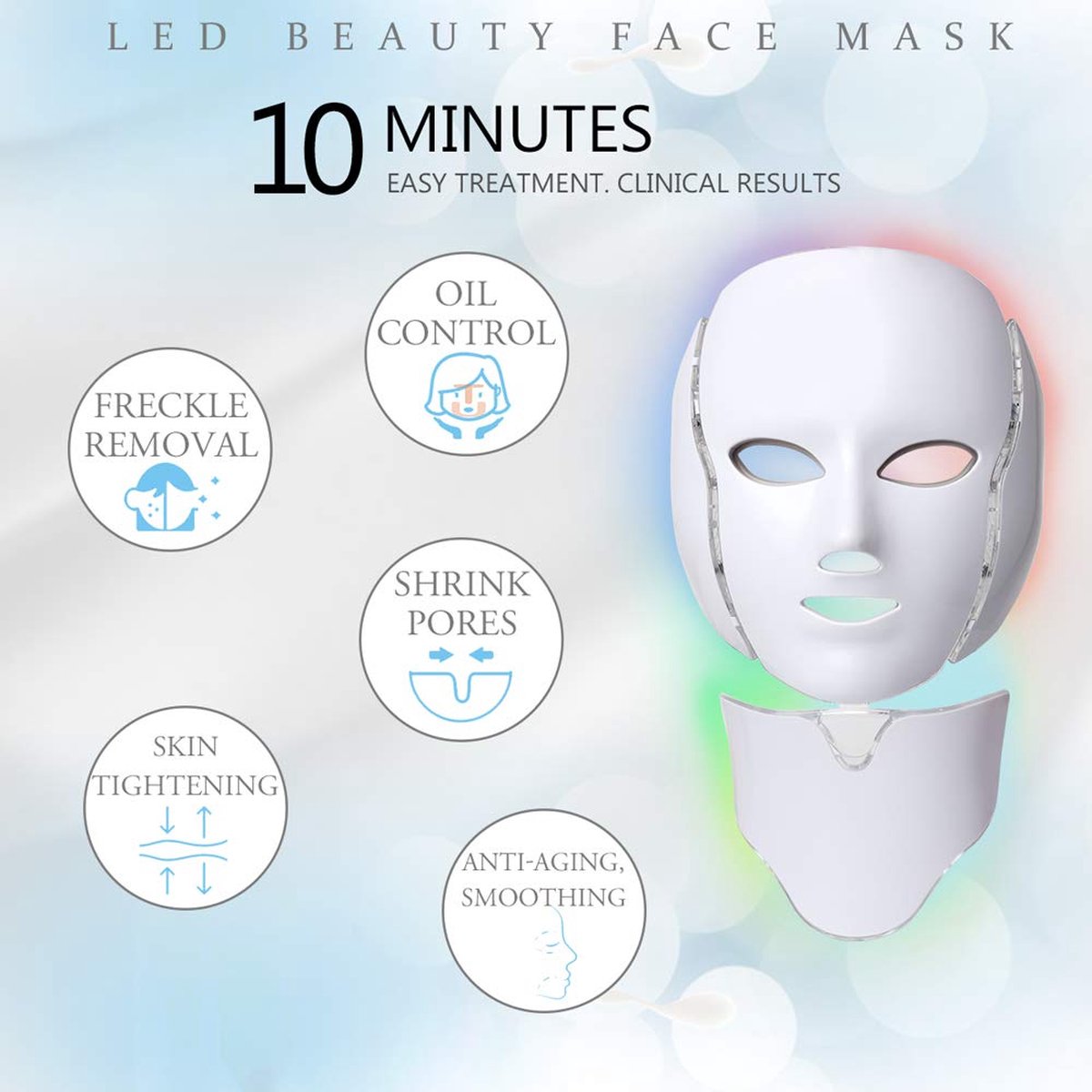 VENEUX® - LED gezichtsmasker - LED masker - Huidverzorging - Lichttherapie
