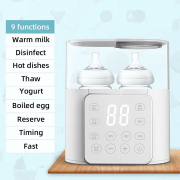 Flessenwarmer - Multi Functie - Baby Accessoires - Voedsel Verwarmer - Melk Warmer - Sterilisator - Met Nauwkeurige Temperatuurregeling- 220v - Ook Geschikt Voor Grotere Flessen - Snel Op Temperatuur