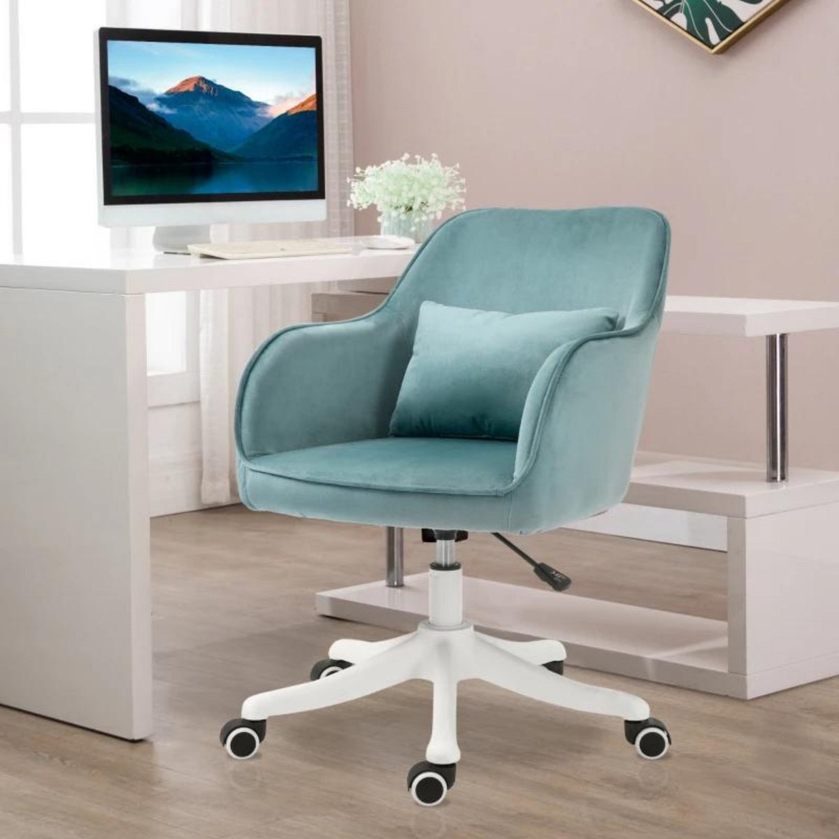 Office chair with massage function - Ergonomic office chair - Green