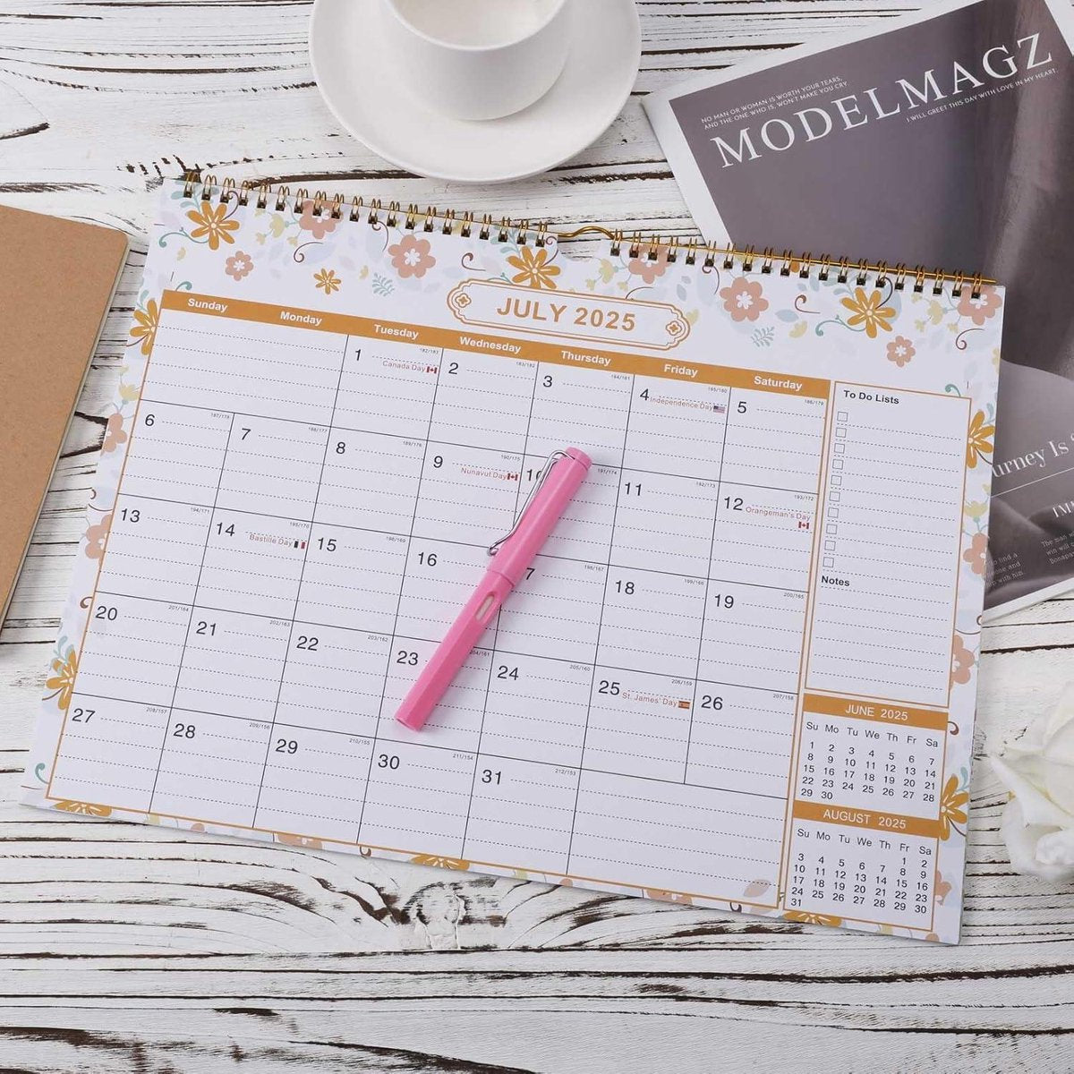 Large Wall Calendar 2024-2025 3048x38cm - Monthly Wall Planner - Home, Office, School Calendar 2025 Monthly Calendar