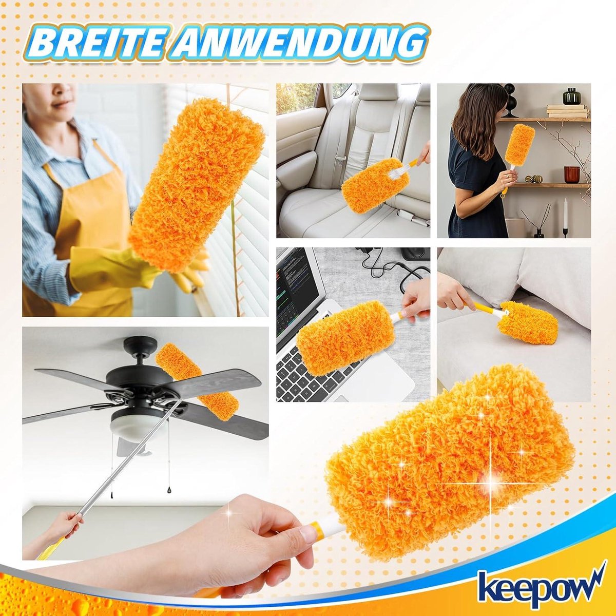 Refill herbruikbare stofmagneet - Swiffer Duster XXL & Swiffer Duster 360° - plumeau navulverpakking (4 stuks) Duster
