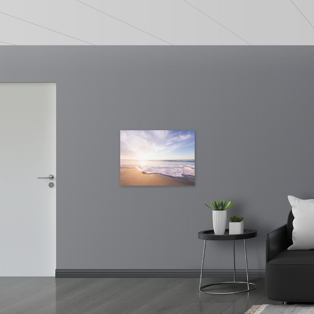 Acrylglas - Golven van de Zee - 80x60 cm Foto op Acrylglas (Met Ophangsysteem)