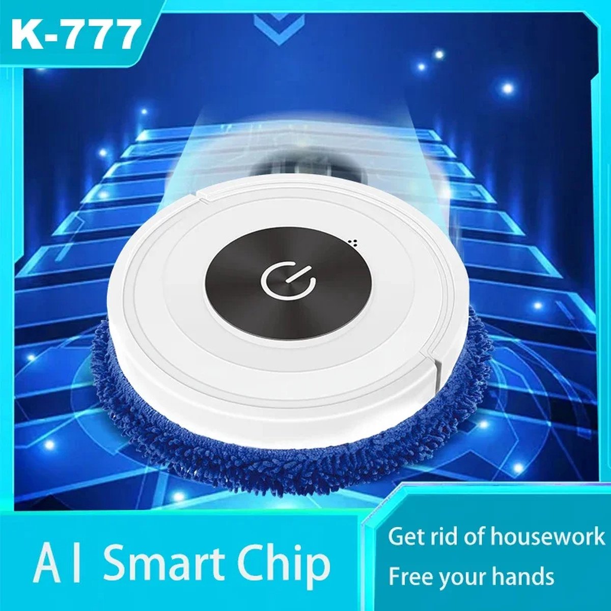 2024 New Quiet 2-in-1 Vacuum Cleaner and Mop Robot - Cordless Smart Cleaning Machine for Dry and Wet Use | Robot Vacuum | Mop and Vacuum
