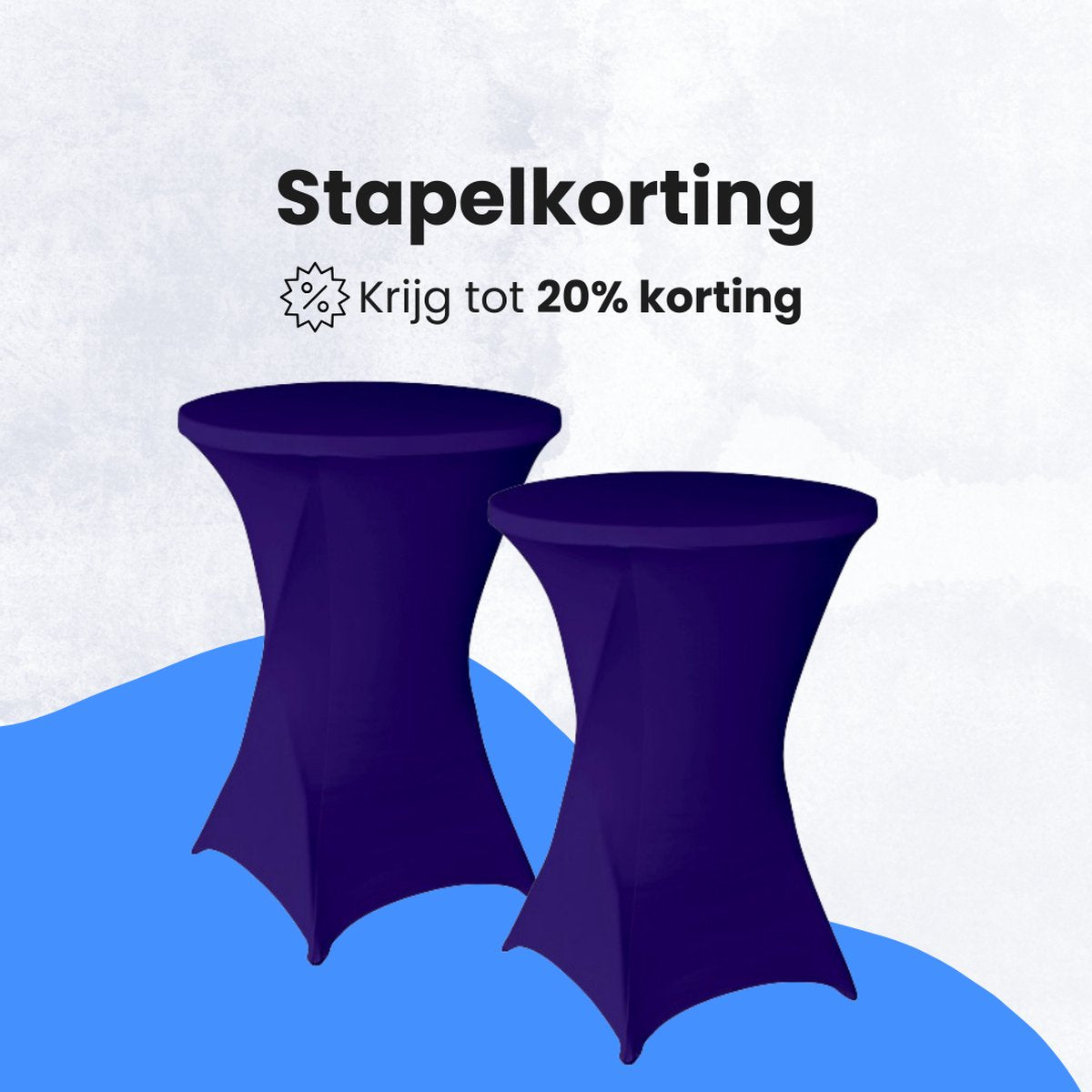 Statafelrok Paars 4x – Extra dik & Sterk - Ø80-85 x 110 cm – Tafelhoezen voor Statafel – Partytafel Tafelrok – Stretch 4 stuks Statafelhoes - Sta Tafel Hoes - Staantafelhoes – Trouwerij - Robuust en weerbestendig – Cocktailparty