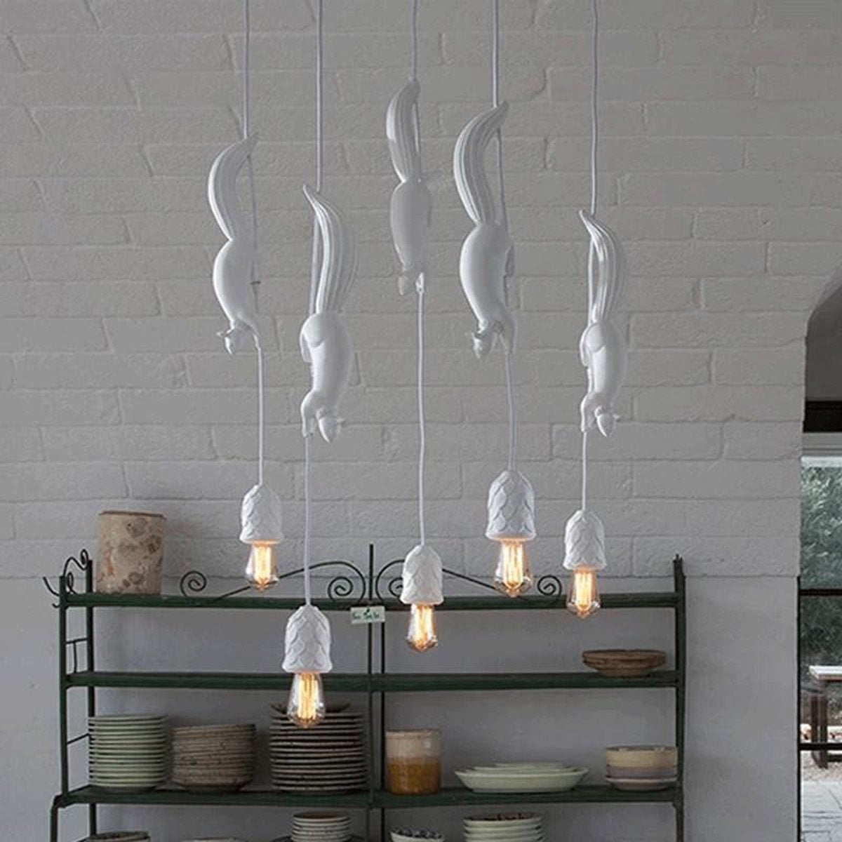 Eekhoorn Hanglamp Wit