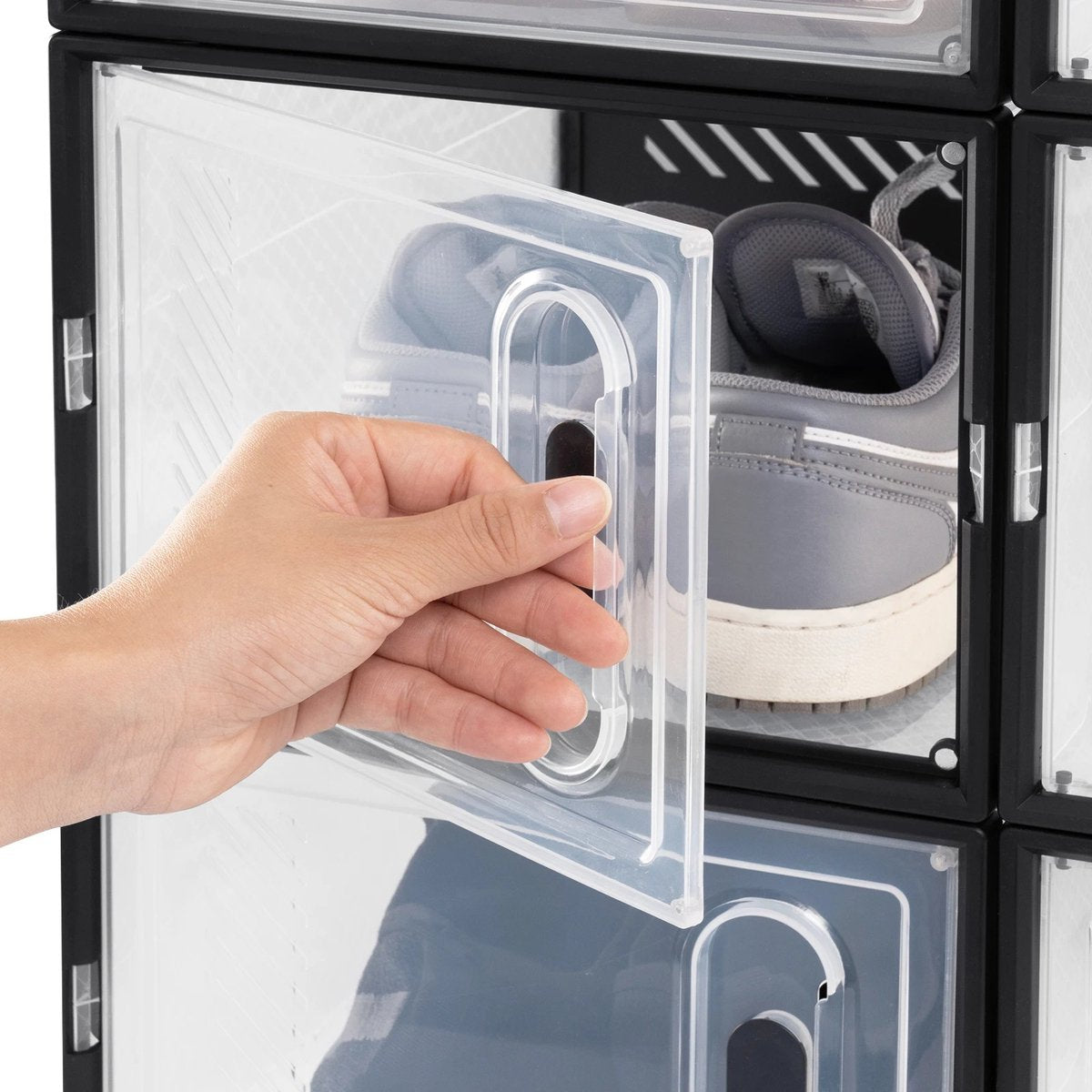 SPARK JOY® - Schoenenkast - Schoenen Opbergsysteem - Opvouwbaar - 12 Stuks - 35x25x19 cm - Met Magnetische Deur
