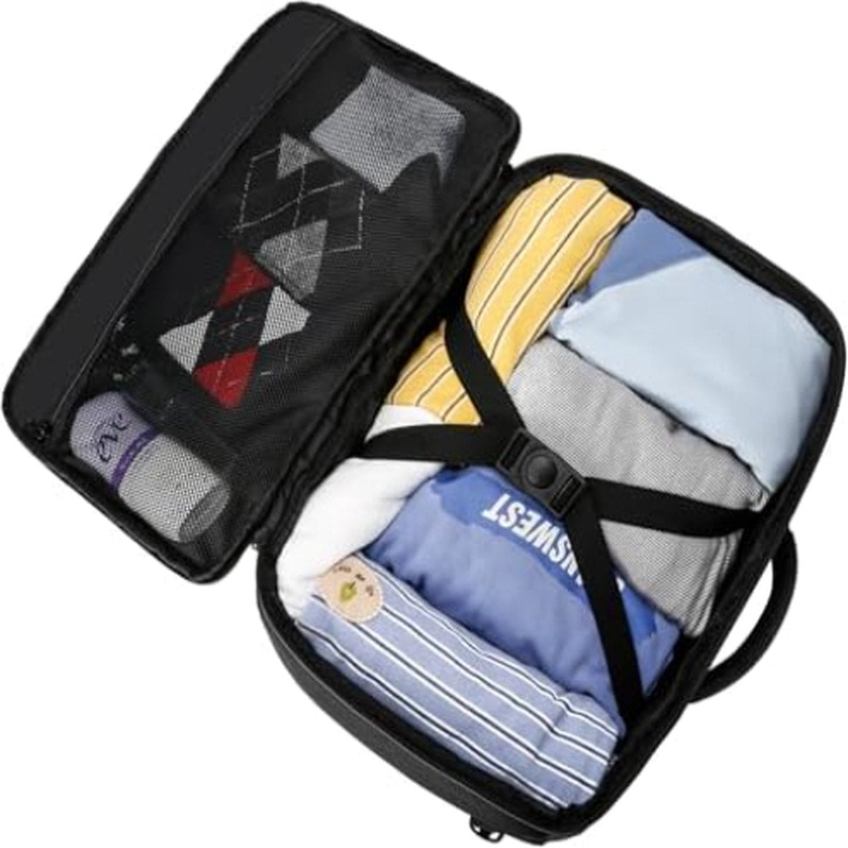 Handbagage - 40x20x25 - Ryanair - Rugzak voor Handbagage - Vliegtuig - 20L - Compacte Reisrugzak - Onder Stoel - Reistas - Weekendtrip - Korte Reis - 14 Inch Laptop Rugzak - Voor Heren en Dames - Zwart