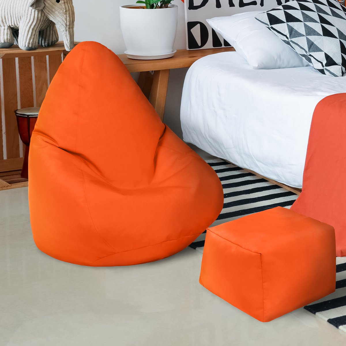 Bean Bag - High Back Kids Bean Bags - Children's armchair - Bean Bag Kids Playroom - Durable Gaming Bean Bag Chair with footrest - Indoor & Outdoor Bean Bag Lounge