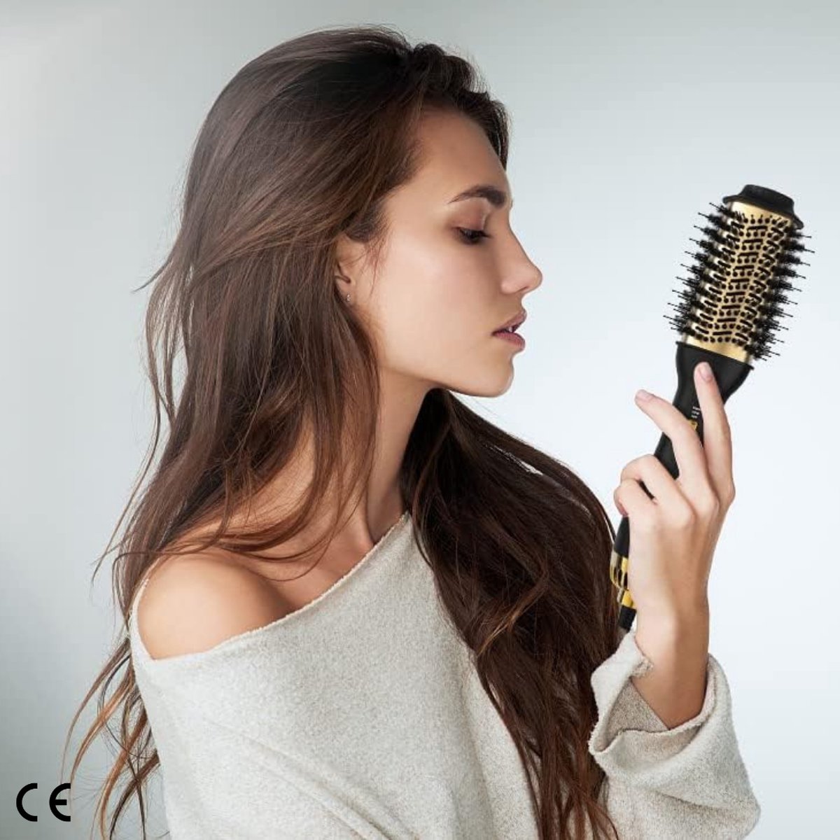 Föhnborstel Professional - 2-in-1 Heteluchtborstel voor Volume, Glans en Styling - Ionische Technologie voor Gezond Haar - Haardroger en Haarborstel in Eén - Creëer Salonwaardige Looks