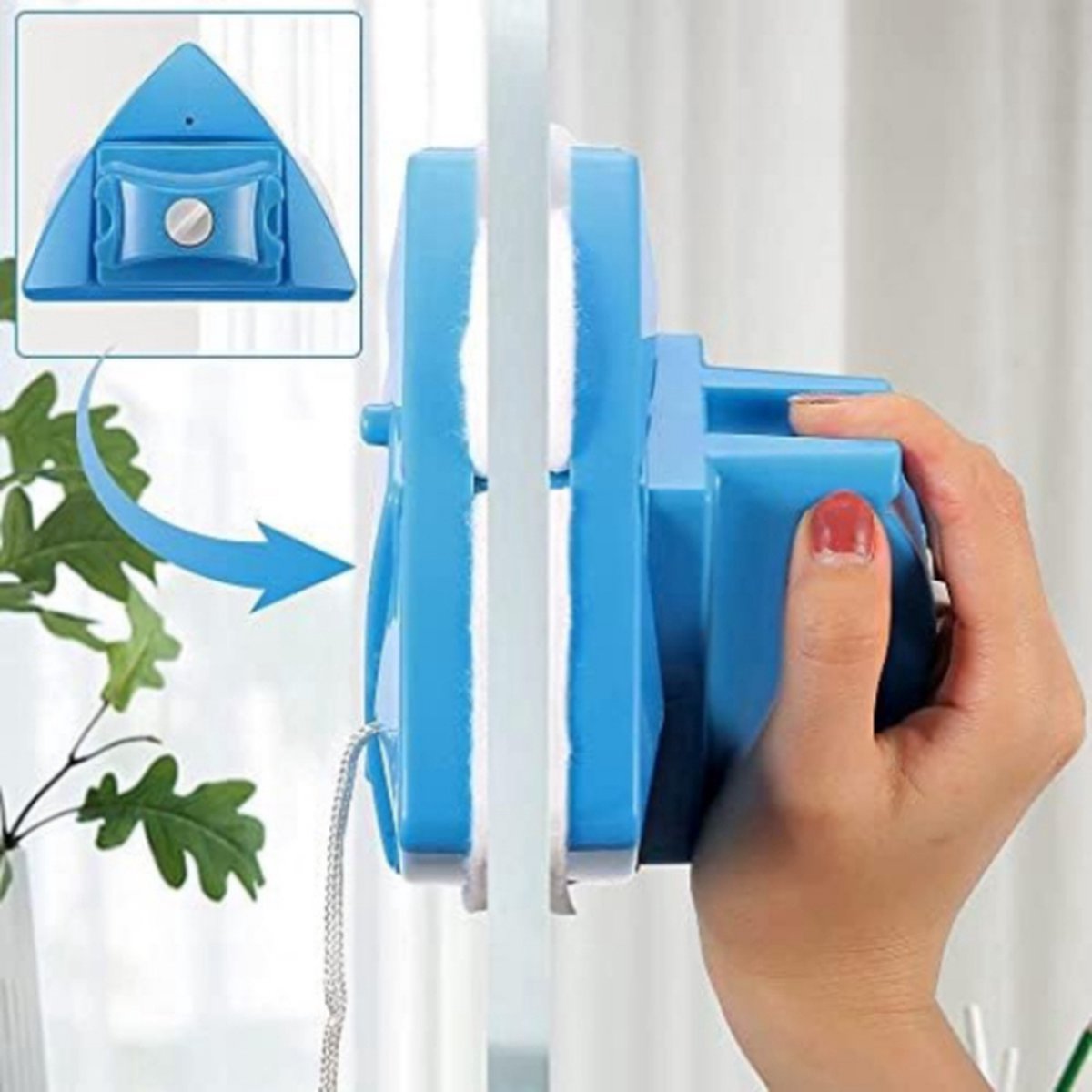Magnetic window cleaner - Magnetic window wiper - Magnetic window cleaner double glazing - Window cleaning magnet