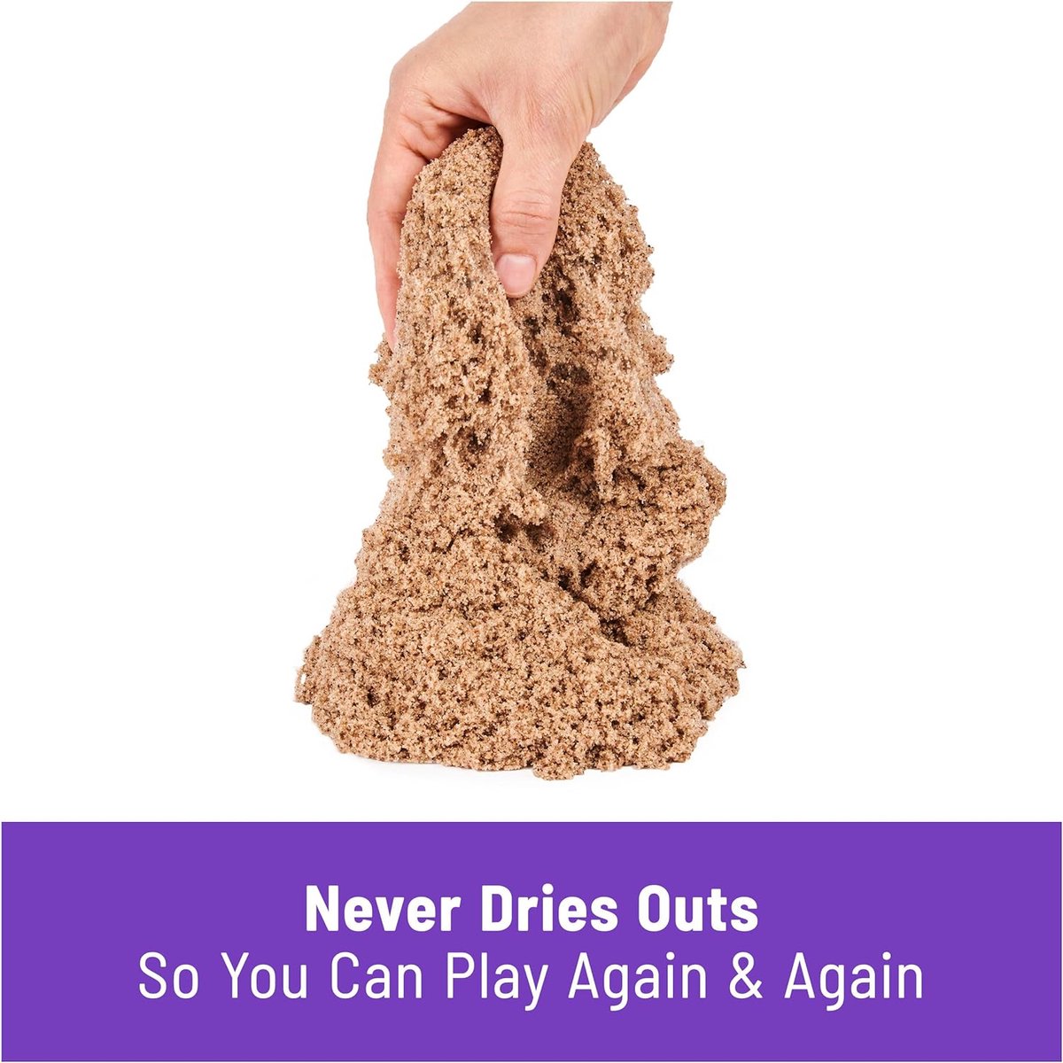 Kinetic Sand - 2,5 kg natuurlijk speelzand om te mengen, kneden en maken - Sensorisch speelgoed