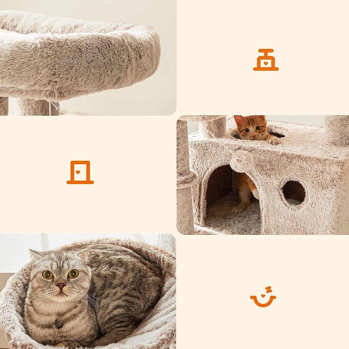 Krabpaal / Grote Klimboom - Speelhuis voor Katten