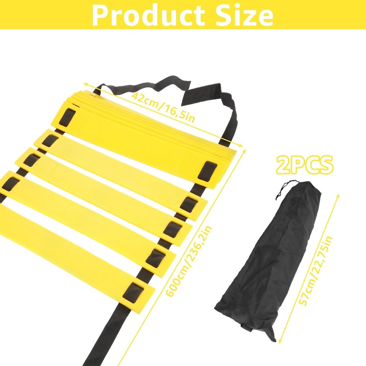Football Training Equipment - Football Training - Football Coach - Football Gear - Football Training Items - Football Agility Ladder - Speed Ladder Football - Improve your football skills!