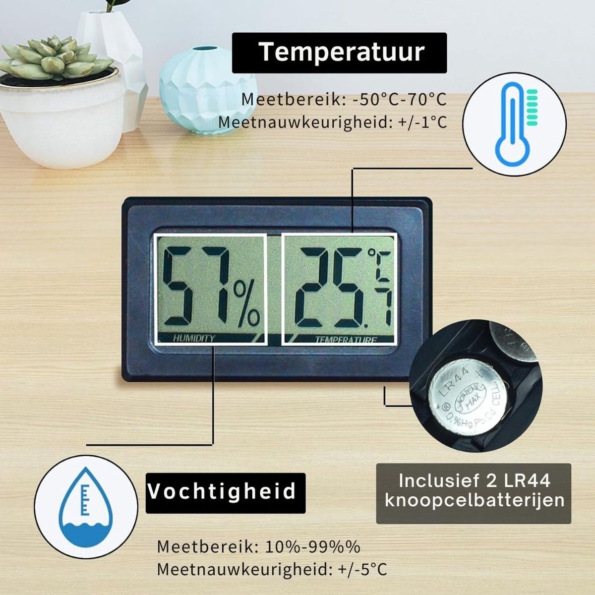 Turtle Enclosure - Turtle Tank Transparent Acrylic - Turtle Terrarium With Temperature And Hygrometer - Turtle - Reptile Enclosure - Turtle Tank - Turtle bank - 40 x 25 x 18 cm