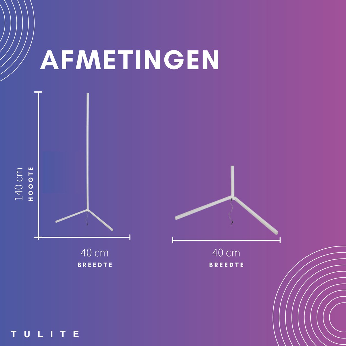 TULITE Moderne LED Vloerlamp RGB - App en afstandsbediening - Sfeerverlichting - Hoeklamp - Staanlamp - Led Verlichting Strip - Dimbaar - Voor Woonkamer - Kerstcadeau voor vrouwen/mannen - Wit