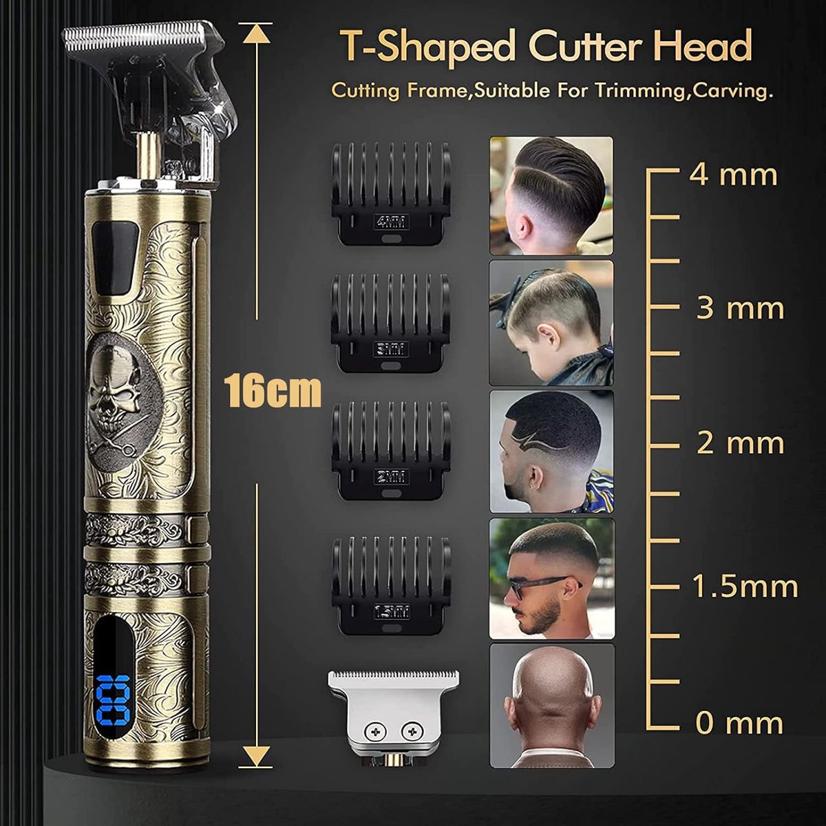 ShopGlobe - Baardtrimmer - Bodygroomer - Tondeuse - Baardtrimmer Mannen