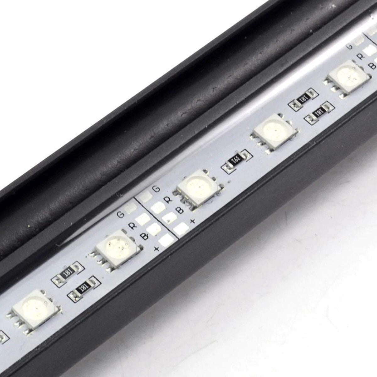 Aquarium RGB-verlichting – 9 leds – 19 cm – met mogelijkheid voor luchtbellen – Wordt geleverd zonder luchtpomp. 4 jaar garantie.
