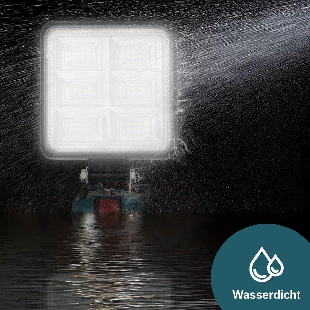 18 V 50 W draadloze schijnwerper - Batterijlamp Makita - USB-opladen - Draagbare LED-werklamp - Autoreparatie - Thuisverlichting - Camping - Vissen - 10 cm