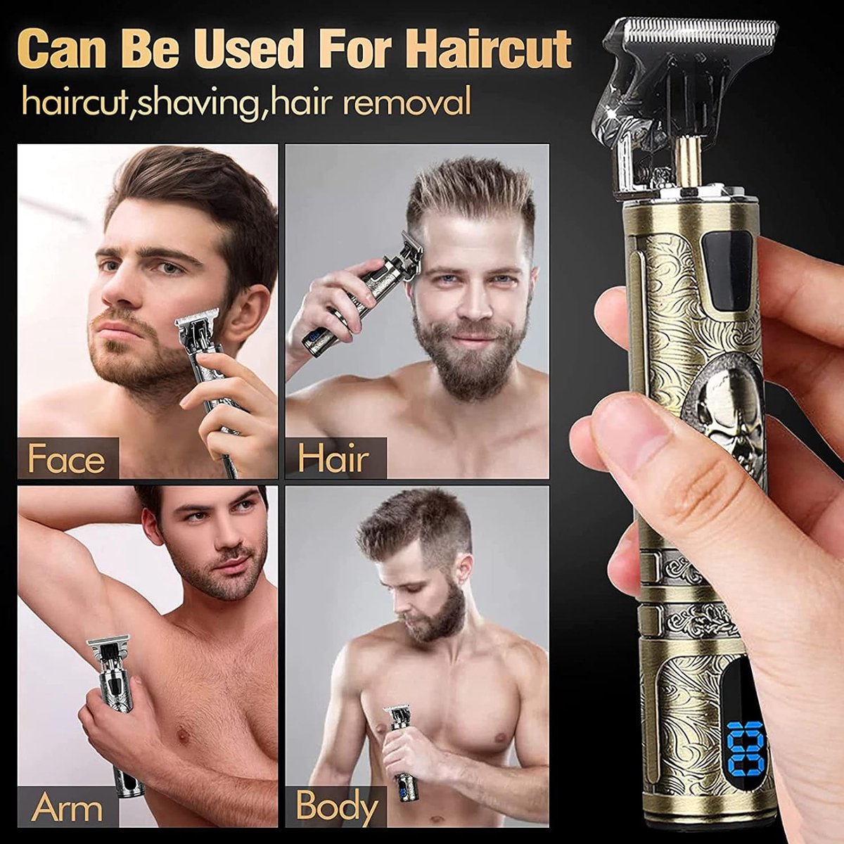 ShopGlobe - Baardtrimmer - Bodygroomer - Tondeuse - Baardtrimmer Mannen