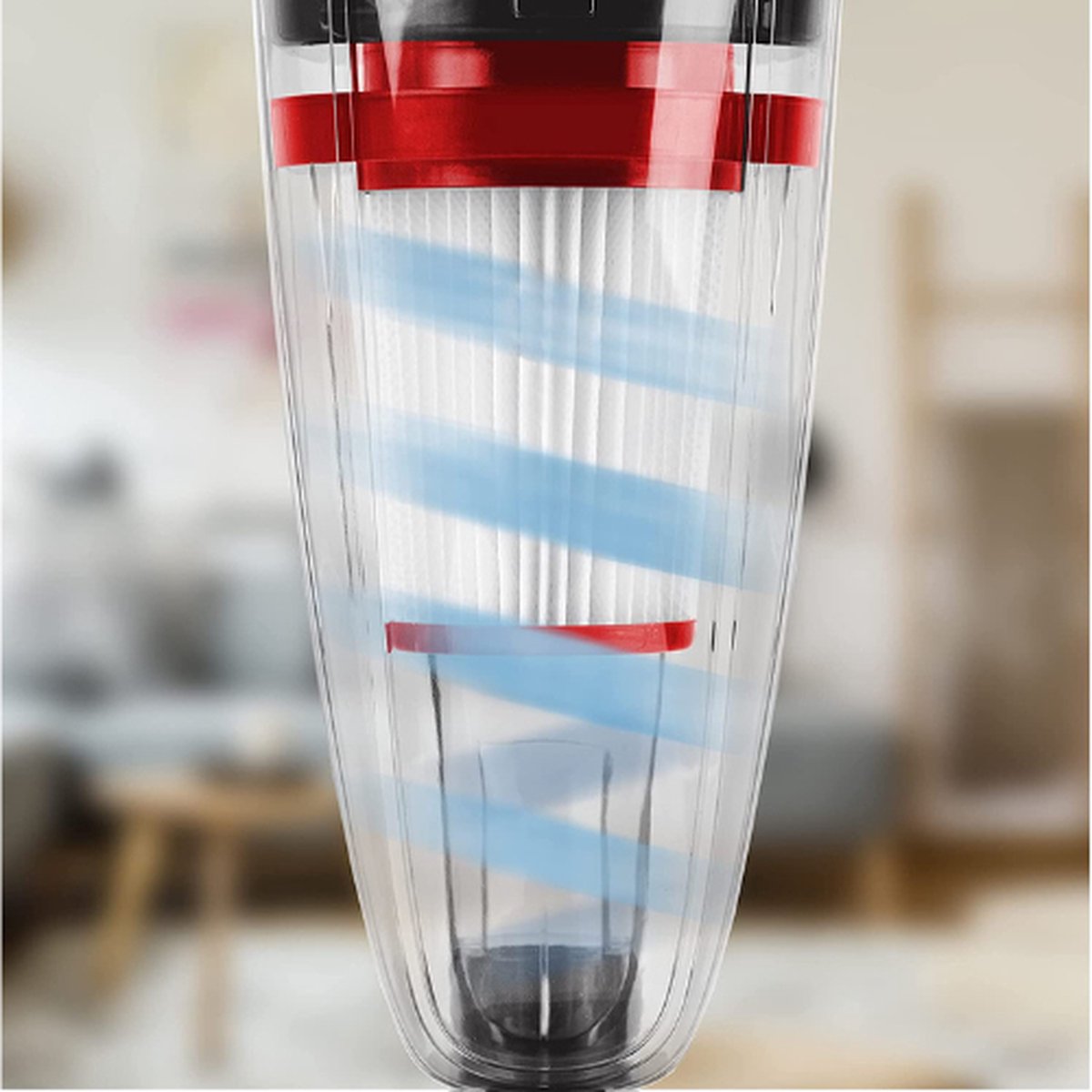 Corded Stick Vacuum Cleaner - 2 in 1 Upright Vacuum and Handheld Vacuum - 4 Attachments Label A+