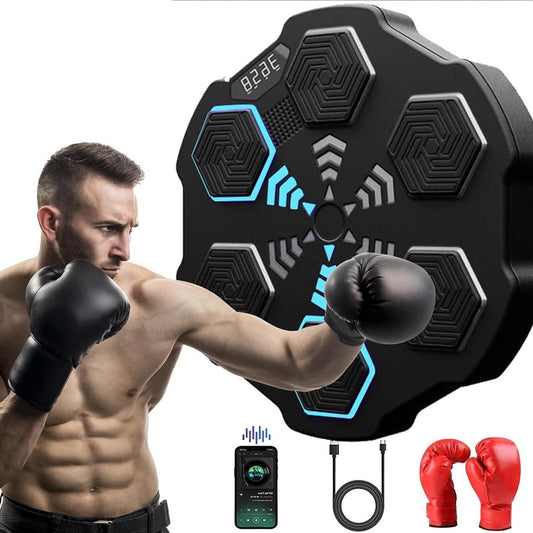 Music boxing machine - Intelligente boksautomaat voor wandmontage voor thuistraining - Decompressieboksen - Trainingsapparatuur voor volwassenen en kinderen - Music boxing machine