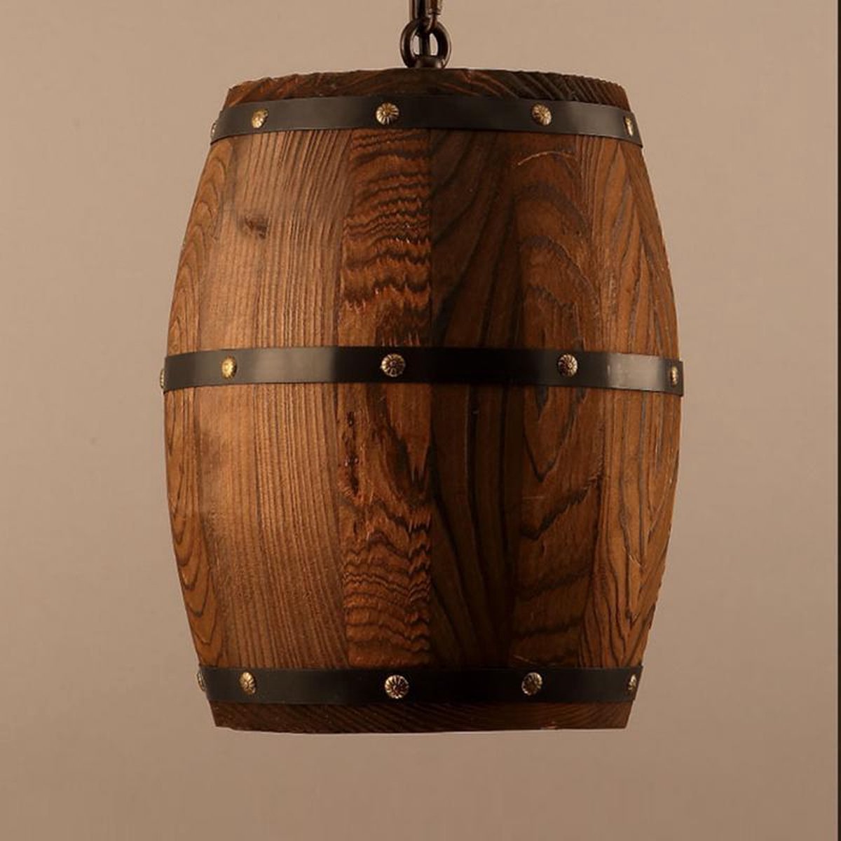 YWXLight Vintage vat kroonluchter creatieve houten wijnvat verlichting gepersonaliseerde Cafe Bar lamp