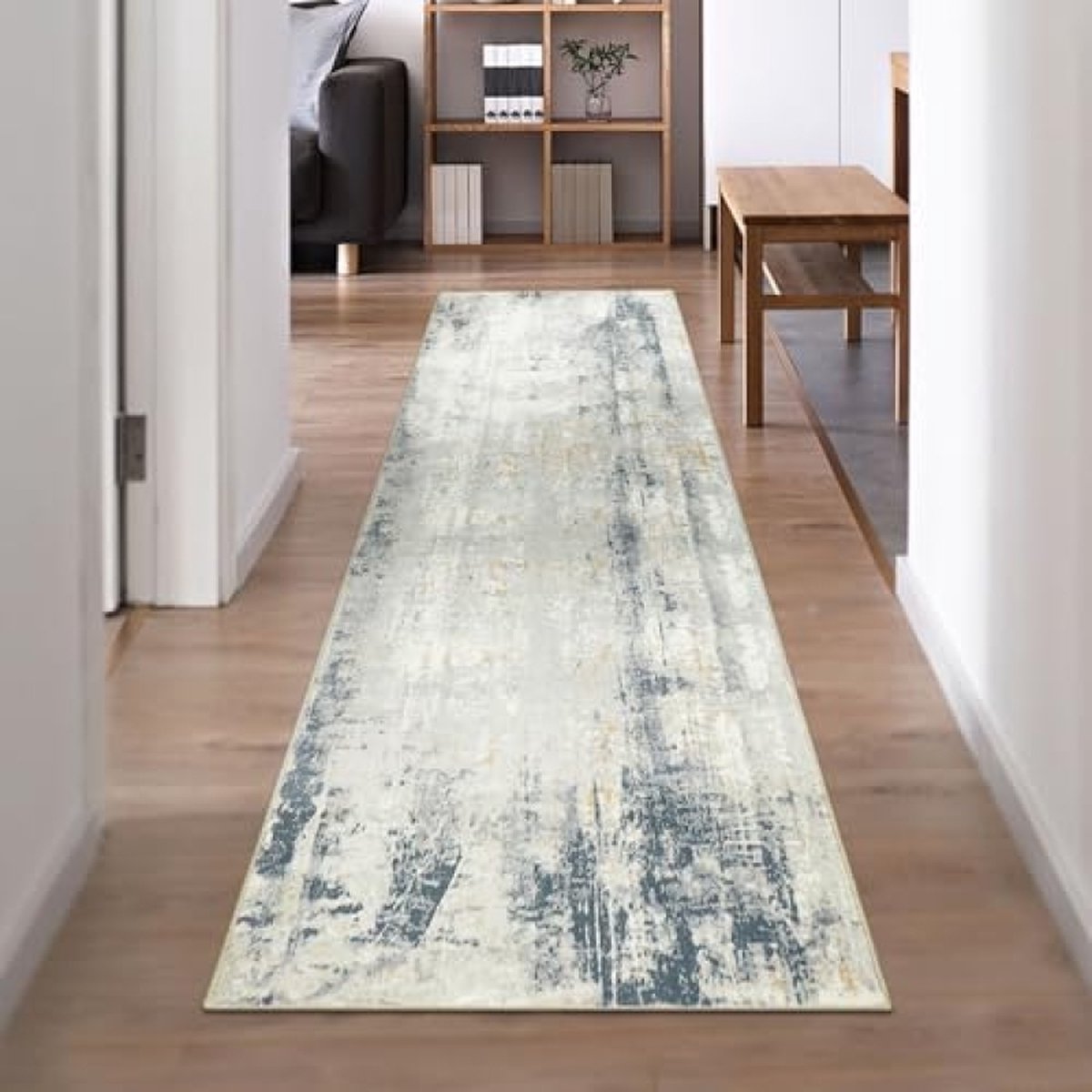 Carpet runners for hallways, non-slip hall runners, rugs, long hallway carpet, kitchen carpet runner, washable rug, floor mat for hall, entryway, kitchen, laundry room, living room
