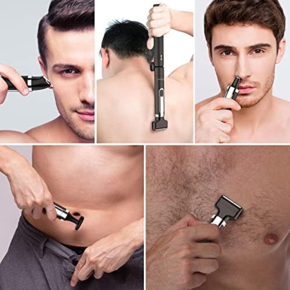 Bodygroomer Mannen - Body trimmer Heren - Body Shaver Mannen - Lichaam Groomer - Draadloze tondeuse met verstelbare verlenging, waterdicht - Zwart