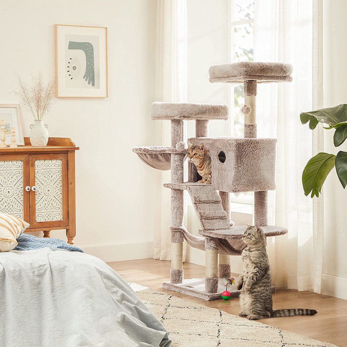 Krabpaal / Grote Klimboom - Speelhuis voor Katten