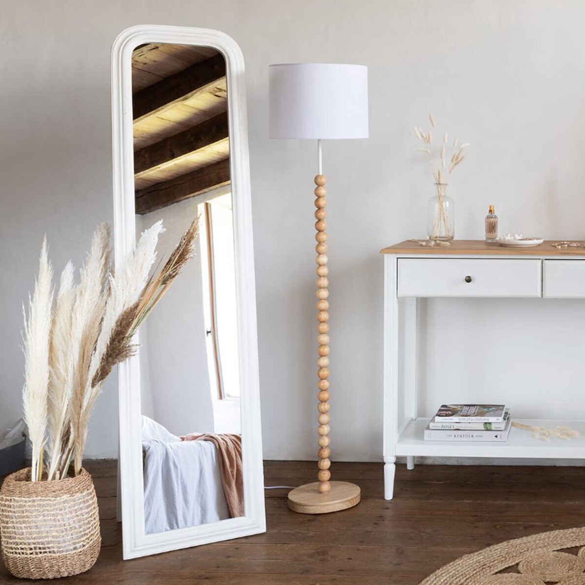 Standing Mirror 40 x 160.5 cm Noella White
