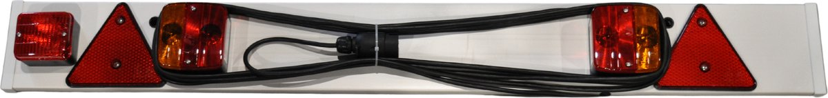 Complete light bar for trailer with 9 meter cable - 122 cm - 7 pole
