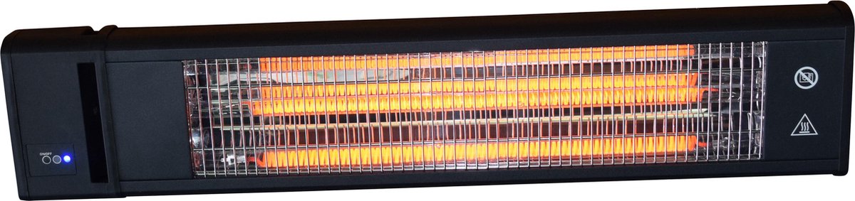 Quality Heating - Heater - terrasverwarmer hangend - terrasverwarmer elektrisch - terrasheater - afstandsbediening - 1800 Watt