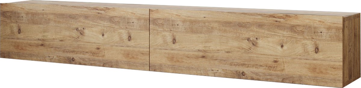 Zwevend TV Meubel - Eiken Donker 180 cm - Stijlvolle TV Kast - Breedte 180 cm voor Ruime Opslag