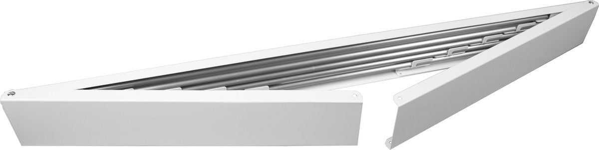 Milano Luxurious Wanddroogrek – Inklapbaar wasrek – Droogrek - Wandmontage – 100 cm - Metaal – Wit/Zilver