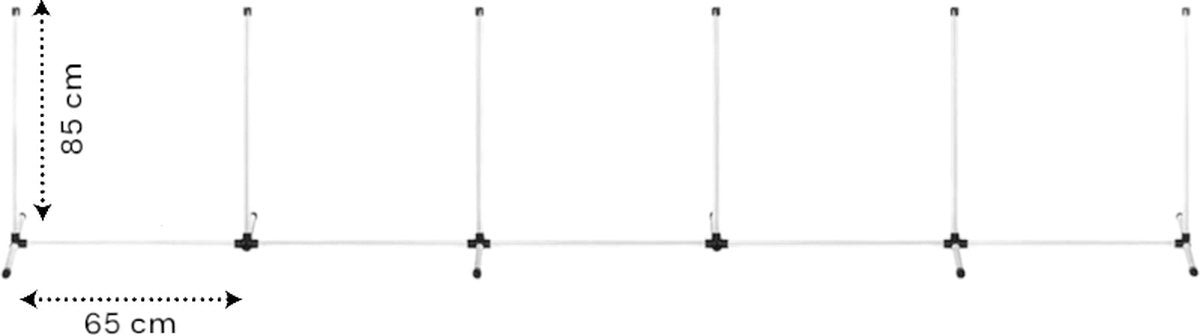 Agility for Dogs - Complete Set Including Carry Bag - Dog Training - Dog Slalom - Agility Set for Dogs