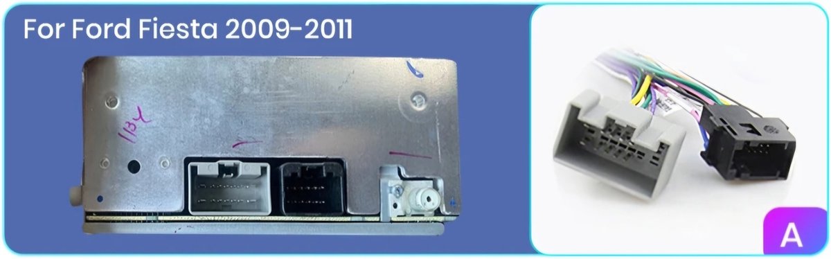Ford Fiesta 2009 - 2011 | Carplay & Android Auto | 2GB & 32GB | Autoradio met navigatie | Radioscherm | 2009 2010 2011