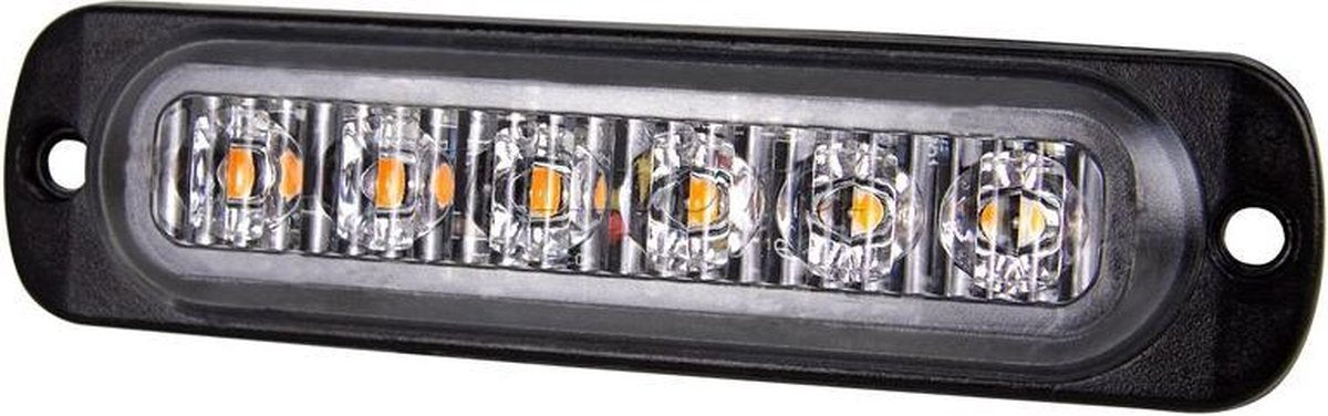 8-pack waarschuwingslampen - 12V/24V LED - 18W - 2000K - Noodverlichting - Werkverkeer - 6 LED - 18 standen - Flitspatronen - AMBER - Oranje - Knipperlichten - Waarschuwingslichten - Knipperlicht - Gevaar - Noodverlichting - Knipperlichten