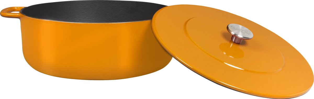 Combekk Sous Chef gietijzeren braadpan - 24cm - oranje