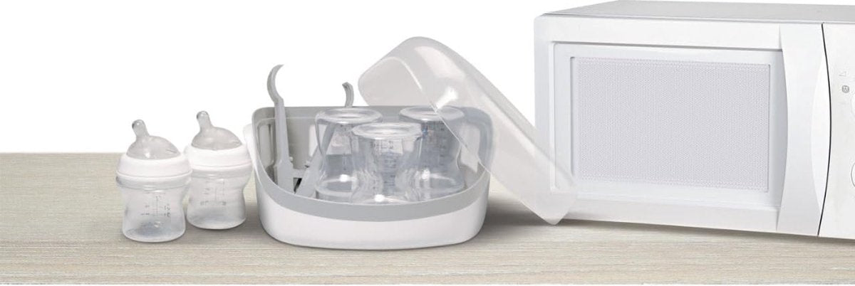 Magnetronsterilisator - Flessensterilisator - Magnetron sterilisator - Onmisbaar voor babyflessen en spenen!